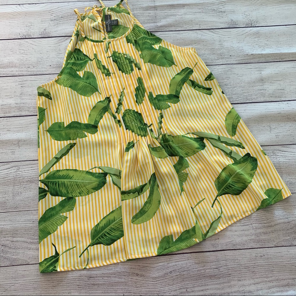Market & Spruce Monni Pleat Halter Tank - Small